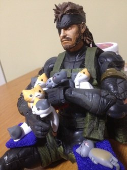 catsbeaversandducks:  “I’m just a man who’s good at what he does. Kittens.”Via Metal Gear Solid on Reddit