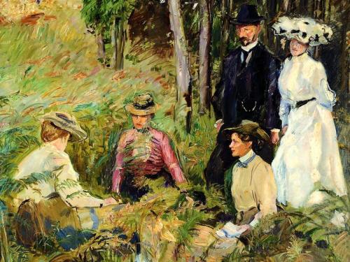 Picnic , Family Image  -  Max SlevogtGerman 1868-1931