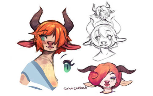 cyancapsule:  Lots of various doodles featuring my rhino character Izara!Find me on Twitter where I try to post something daily!These sketches were originally posted to my Patreon!You can find previous Patreon rewards including PSDs and rougher sketches
