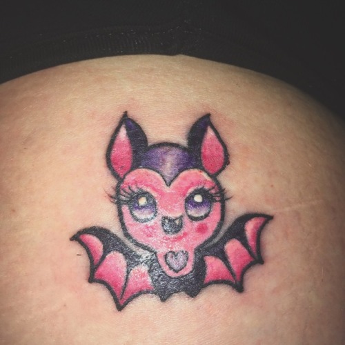princessofthepuddlez: New tattoo! This is baby bat