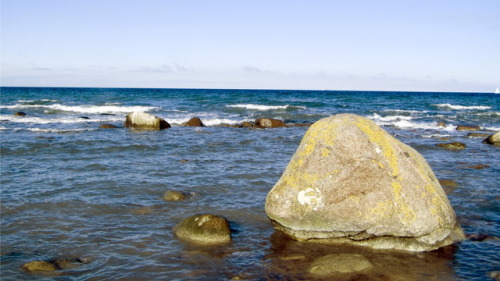 As solid as a rock. Der Fels in der Brandung.Baltic Sea, Cape Arkona.