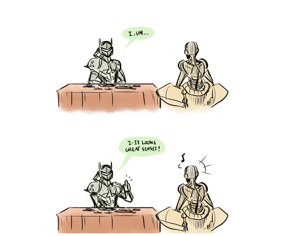 ame-art:  Zenyatta’s trying his best!! 