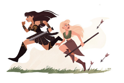 hollisketch:I’ve been binge watching Xena lately. And you know what? She’s delightful :P