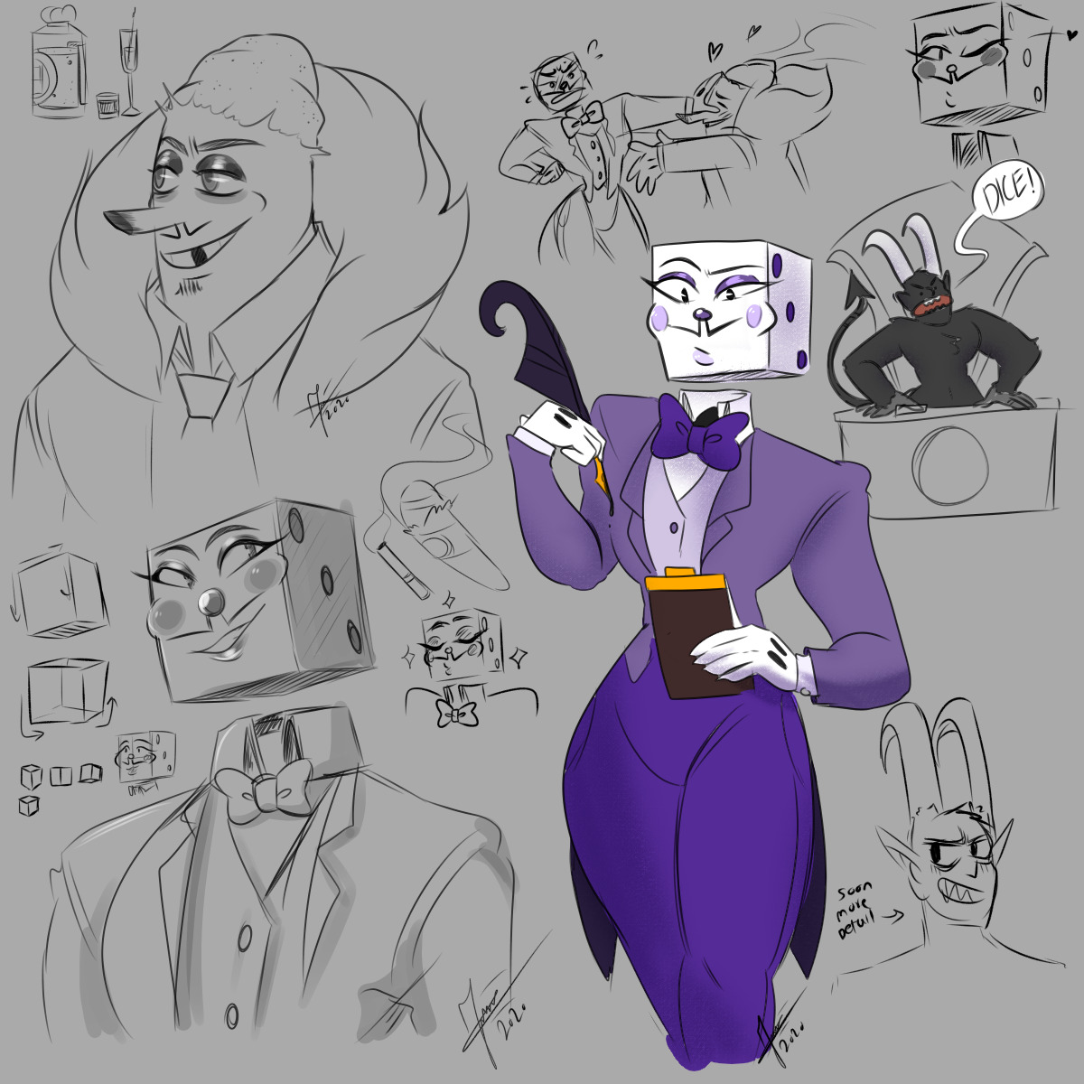 King Dice and Mr. Wheezy : r/Cuphead