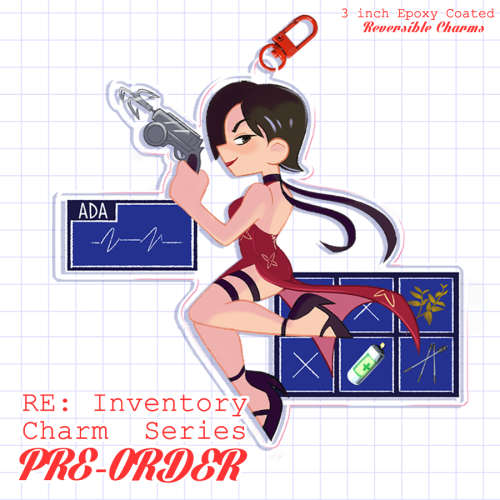  PRE-ORDERS OPEN Oct 8-31: Resident Evil Inventory Charms are finally up on my store~! Each design h