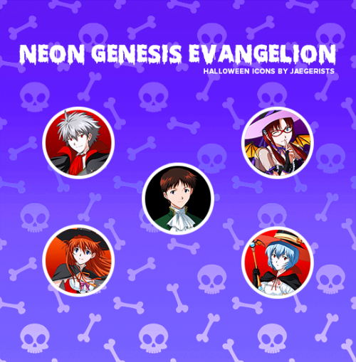 jaegerists:neon genesis evangelion halloween icons, requested by anonymous!150x150squared and circle