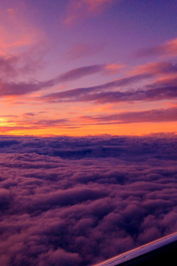 earthyday:  Sunset Above The Clouds  by Jessica 