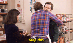 Ron and Andy + Hugs
