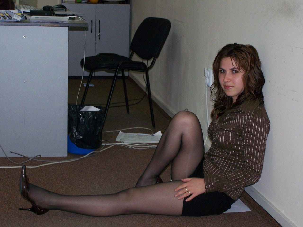 Office pantyhose I Wore