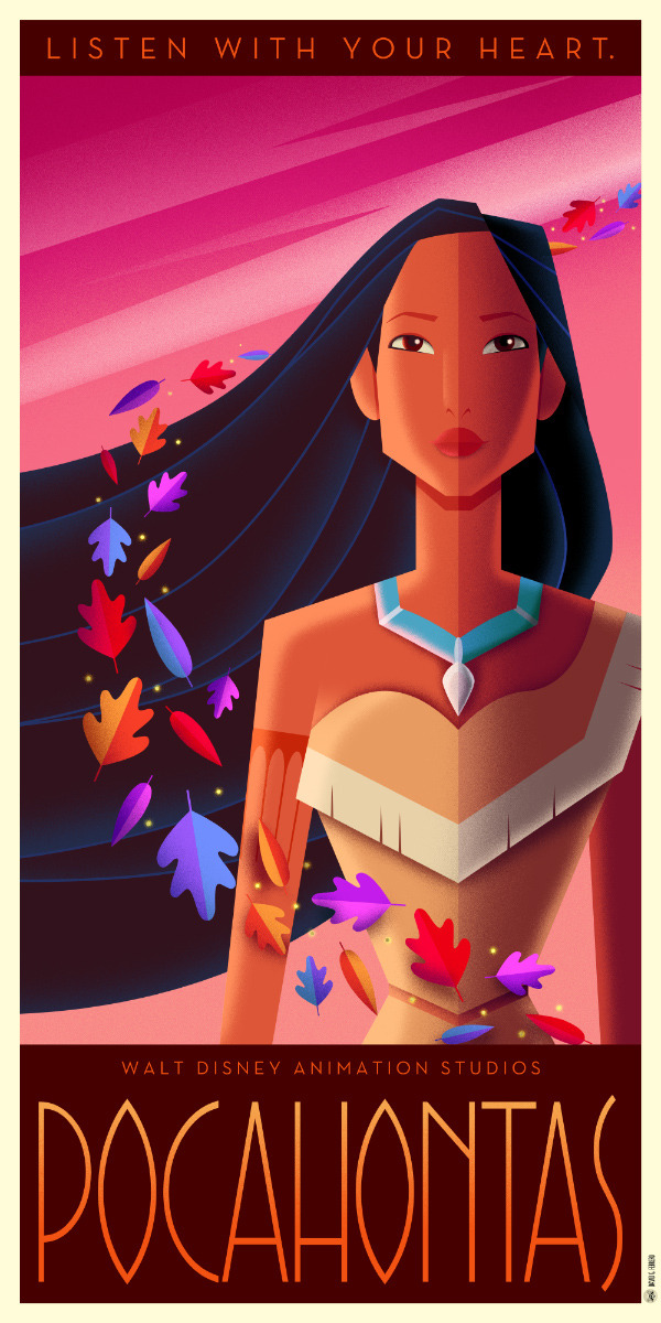 pixalry:  Disney Art Deco Posters: Part III - Created by David G. Ferrero  You can