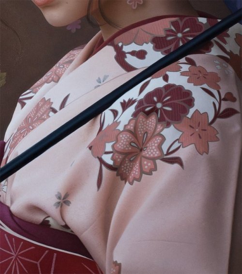 taishou-kun:Oka Yasutomo 岡靖知 - Tsukikka 月華 (Moonflower) - Oil painting - Japan - 2018Source Twitter 