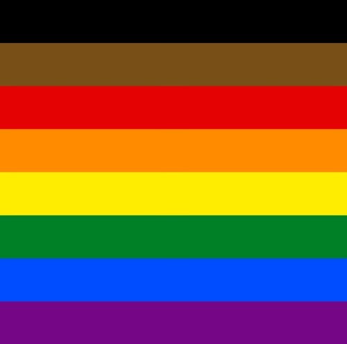 Did you know that the Pride flag was changed in 2017 at the Philadelphia Pride celebrations in order