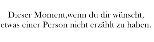 Ein Leben neben den anderen..