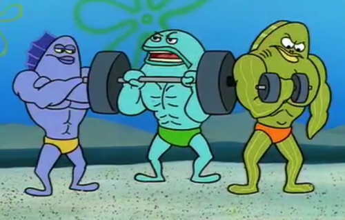 Акула качок muscle growth