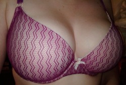 sensual-desires88:  My pretty new bra! 