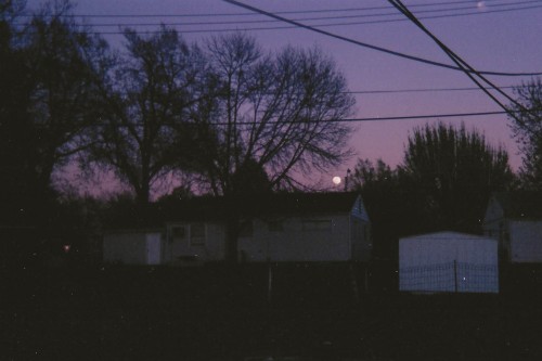 Moon rise. 400 speed 35mm film. Surprised me!