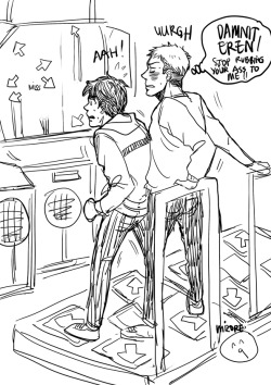 mizorekibishi:  Jean having a boner in the middle of Pump it Upgood job Eren