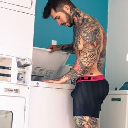 Laundry day for Alex Minsky. Oh how I love