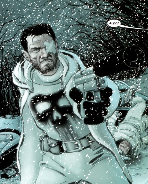 From The Punisher #6 by Rucka/Southworth/Clark. (it will forever amuse me how much time Frank Castle