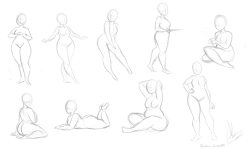 rainbow-senpai001:  I drew some curvy girls