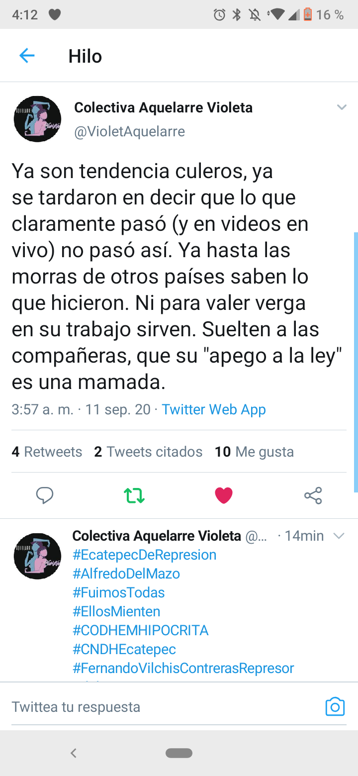 GUARDIA NACIONAL REPRENDE A FEMINISTAS MEXICANAS DE ECATEPEC QUE SOSTENIAN UNA PROTESTA EN LA CNDH POR