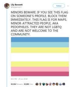 mythrandiir:  emotionalempowerer:  Pay attention! These people are not welcome to the community   Just a reminder that that last flag is the actual pansexual flag and not a symbol of child molesters since someone apparently copy pasted shit