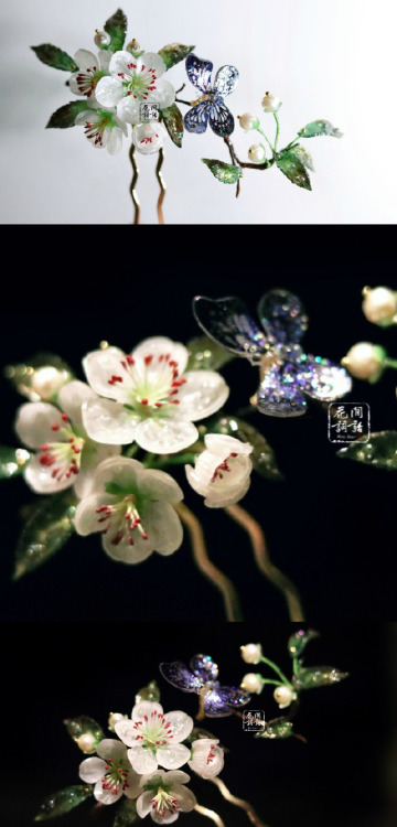 changan-moon:hairpieces for chinese hanfu by 花间词话 Jewelry for the Sindar