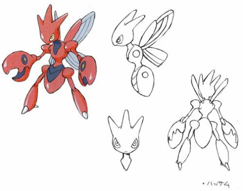 baras:ken sugimori pokemon concept art 