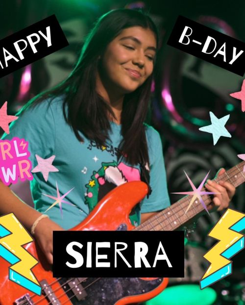 Happy Birthday to our talented Chica Sierra , thanks for letting us celebrate with you!!
#sierrachica #bdaygirl #chicasrockcc #coolestgirlsintown #bass (at Chicas Rock Music Camp)
https://www.instagram.com/p/Covq_fhsPf3/?igshid=NGJjMDIxMWI=