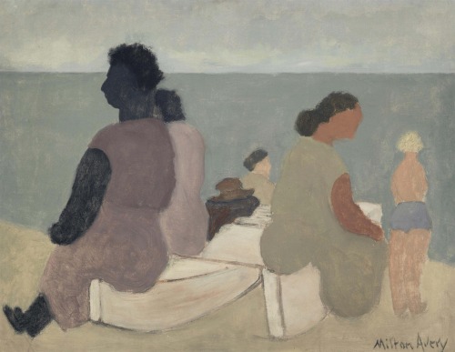 thunderstruck9:Milton Avery (American, 1885-1965), Sitters by the Sea, 1933. Oil on canvas, 71.4 x 9