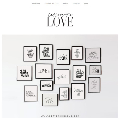 www.lettersonlove.com New shop.