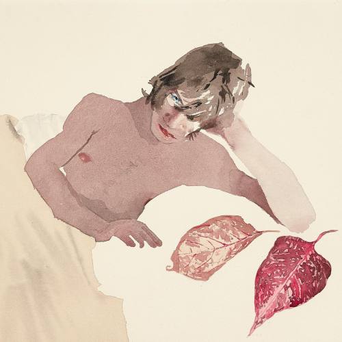 betomad:  Patrick Procktor, Gervase in Tangier (October 1968), watercolour, Milano, private collection 