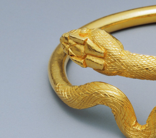 thegetty:Hiss is a snake bracelet from the 1st century A.D.Designed to look like a coil around the w