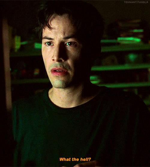 Keanu Reeves As Thomas Anderson/Neo THE MATRIX (1999), Dir. The Wachowskis