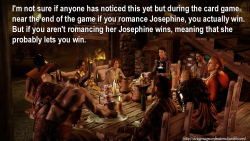 dragonageconfessions: CONFESSION:  I’m not sure if anyone has noticed this yet but during