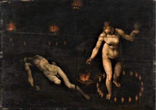 blackpaint20:   Flemish School, 17th Century  #Witchcraft scene