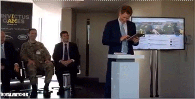 royalwatcher:  Prince Harry sending out his first tweet announcing the Invictus Games tickets going 