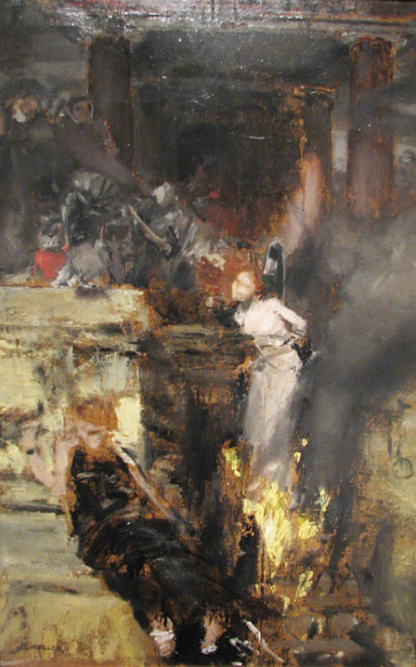 sakrogoat:  Albert Von Keller - Burning of a Witch