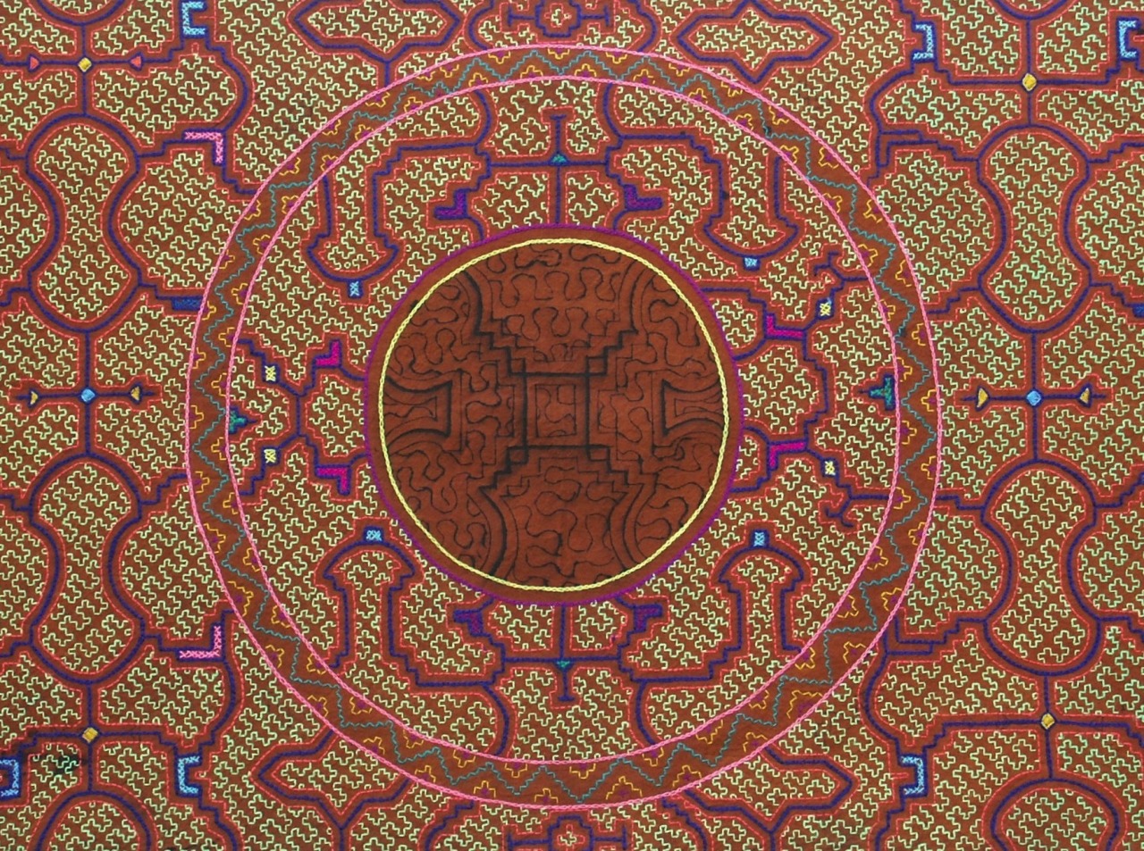 magictransistor:  Shipibo Tribe. Geometric Textile of an Icaro, Shaman’s Ayahausca