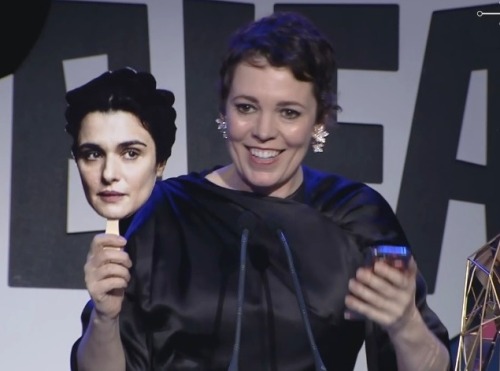 cinelander: Rachel Weisz &amp; Olivia Colman (Gotham Awards 2018) Olivia Colman &amp; Rachel