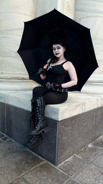 “You get what anyone gets. You get a lifetime.”My Death cosplay from Neil Gaiman’s Sandman! This is 