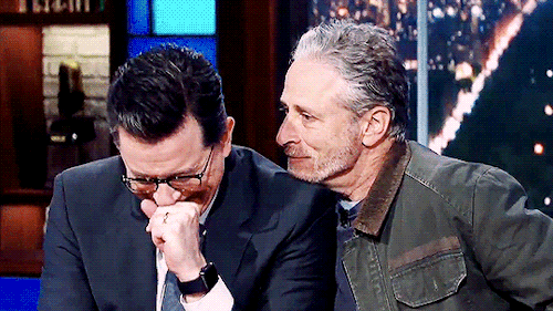 What You Cant See Off Camera Is Jon Started Laughing First. And Then Im Weak. As Much As I Want To Make