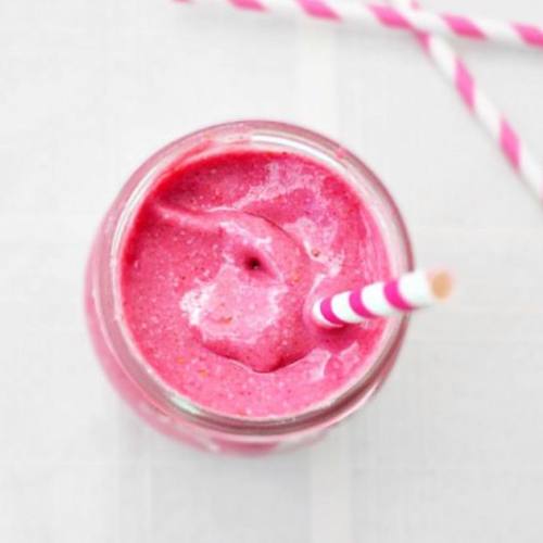 Light up your weekend with this Raspberry Coconut Smoothie recipe. 2 cups of frozen raspberries, 1 c
