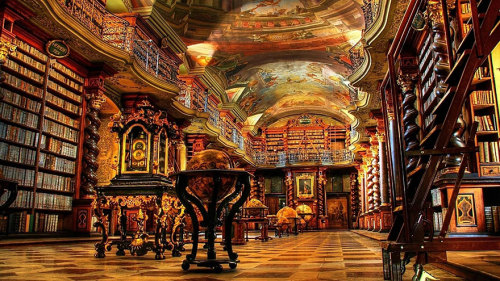 blondebrainpower:The National Library Of Prague, Prague, Czech Republic