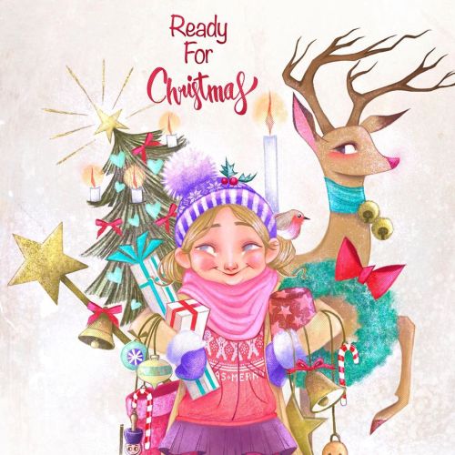 I wish you all a lovely Christmas Eve #illustrationwork #illustration_art #coloredsketch #wishyouhap