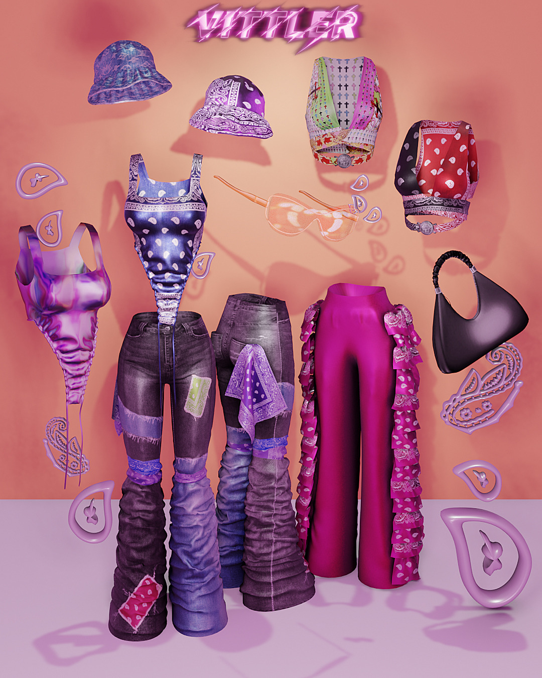 VITTLER — LOUIS VUITTON SET Custom Thumbnails; Clothes 10