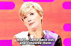 damethompson:  She was used to take off her clothes and put on a robe to be more