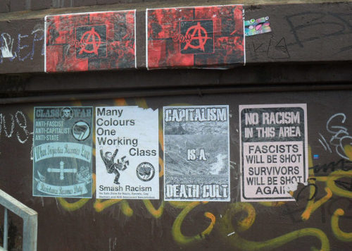 Anarchist posters in Sydney