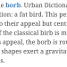 thegunlady:TIL that the Audubon Society has released official statements on the difference between a “bird”, a “birb”, and a “borb”, featuring such gems as: 