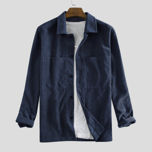 arrinastone:  Corduroy Solid Color Double Pockets Warm Jackets Henley shirts Check out HERE 20% OFF 